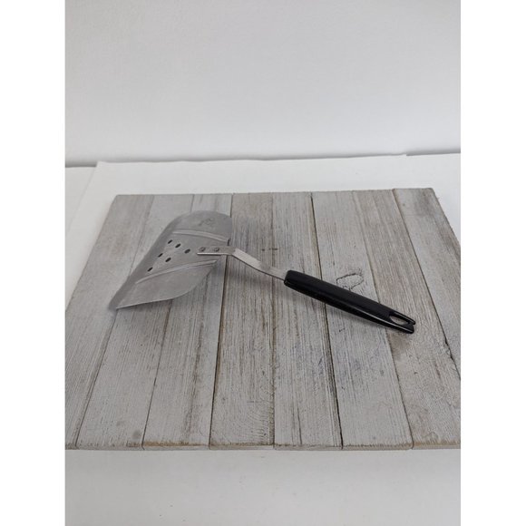 Vintage #1 Stainless Steel Wide Slotted Curved Flipper Lifter Spatula Philgas Ad - Picture 5 of 8